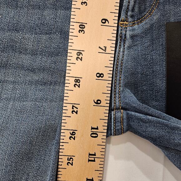 Driftwood Jeans Jackie High Rise Embroidered Blue Size 24x27 - Picture 9 of 11